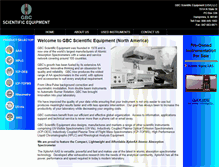 Tablet Screenshot of gbcscientific.com